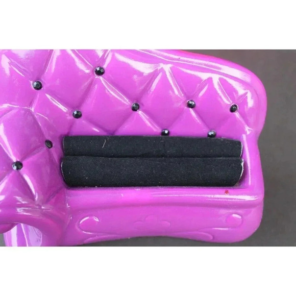 New PURPLE Ceramic Puffy Sofa Ring Holder / Organizer - Picture 5 of 5